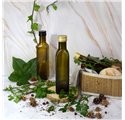 Bottiglia di vetro Orquidea Scura 250ml con tappo dorato
