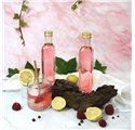 Garrafa de vidro Orquidea 250ml com Tampa Dourada