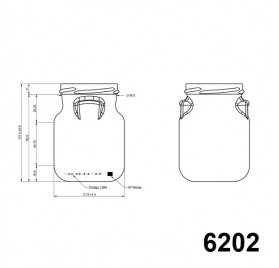 275ml 27cl - Frasco tipo jarro