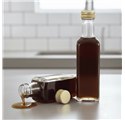 Garrafa de vidro Orquidea 100ml com Tampa Dourada