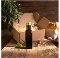 Garrafa de vidro Orquidea escura 100ml com Tampa Dourada