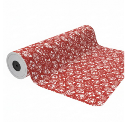 Papel de Embrulho Red Christmas Globes 62CM X 90M Papel de Embrulho Red Christmas Globes 62CM X 90M