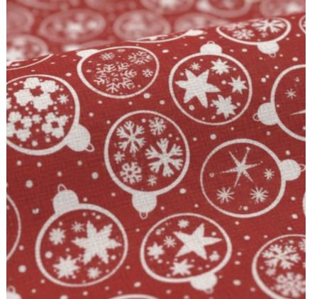 Carta da Regalo Red Christmas Globes 62CM X 90M Carta da Regalo Red Christmas Globes 62CM X 90M
