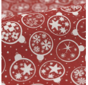 Carta da Regalo Red Christmas Globes 62CM X 90M