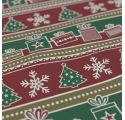 Papel de Embrulho Faixas de Natal 62cm x 90m