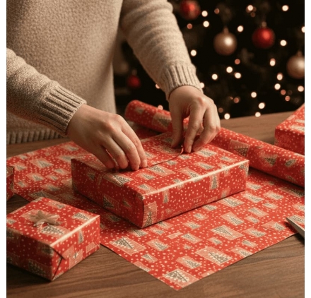 Papel de Natal Shiny Tree 62cmx90m