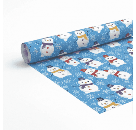 Carta da Regalo Pupazzi di Neve sul Ghiaccio 62cm x 90m