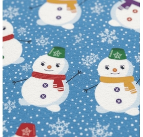 Carta da Regalo Pupazzi di Neve sul Ghiaccio 62cm x 90m