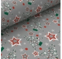 Papel de Embrulho Christmas Pine Trees Grey 62cm x 90m