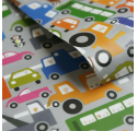 Papel de embrulho infantil carrinhos