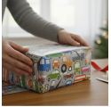 Papel de embrulho infantil carrinhos