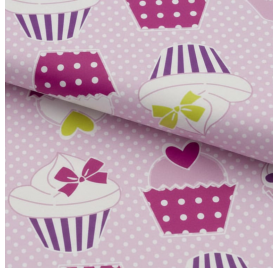 Papel de Embrulho Bolinhos – 62cm x 90m