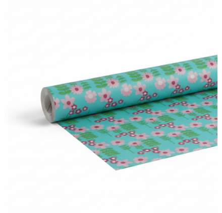 Papel de Embrulho Jardim de Flores 62cmx90m