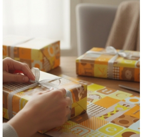 Papel de embrulho bebÃ© bichos