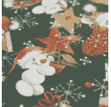 Papel de Embrulho Bonequinhos Natalícios 62cm x 90m