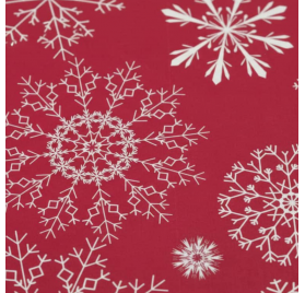 Papel de Embrulho 70cm Crimson Snowflake