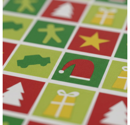 Papel de Embrulho 70cm Festive Patchwork