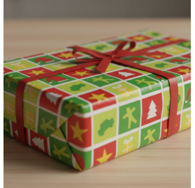 Papel de Embrulho 70cm Festive Patchwork