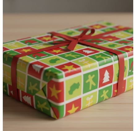 Papel de Embrulho 70cm Festive Patchwork