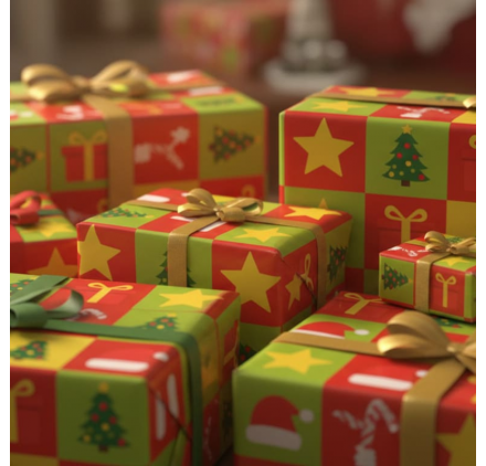 Papel de Embrulho 70cm Festive Patchwork