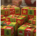Papel de Embrulho 70cm Festive Patchwork