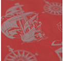 Papel de Embrulho Marítimo Vermelho