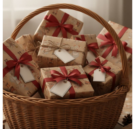 Papel de Embrulho Santa's Mirthful