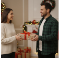 Papel de Embrulho 70cm Santa's Mirthful