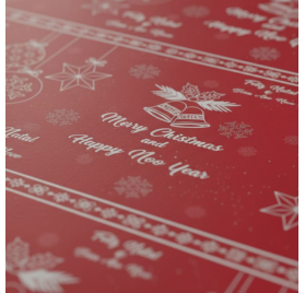 Papel de Embrulho Red Festive Flurry