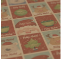 Papel de Embrulho 70cm Santa's Blocks