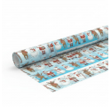 Papel de Embrulho 70cm Santa's Festive Gathering