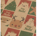 Papel de Embrulho 70cm Festive Red Flurries