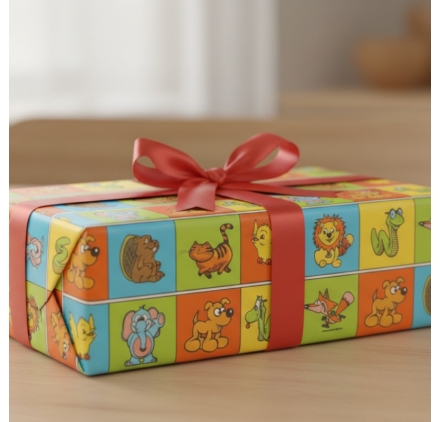 Papel de Embrulho 70cm Safary Party