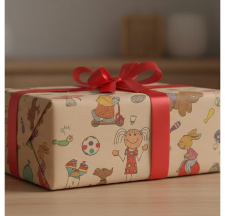 Papel de Embrulho 70cm Playful Pals Patchwork Papel de Embrulho 70cm Playful Pals Patchwork