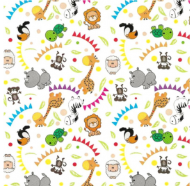 Papel de Embrulho 70cm Safari Soirée