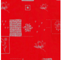 Papel de Embrulho 70cm Crimson Flow