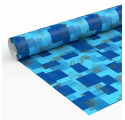Papel de Embrulho 70cm Azure Abstract