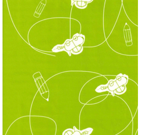 Papel de Embrulho 70cm Greenery Doodles