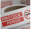 Nastro segnaletico bianco 120mm x 500m