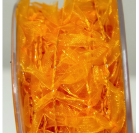 Fita laços organza laranja 50mm x 15m