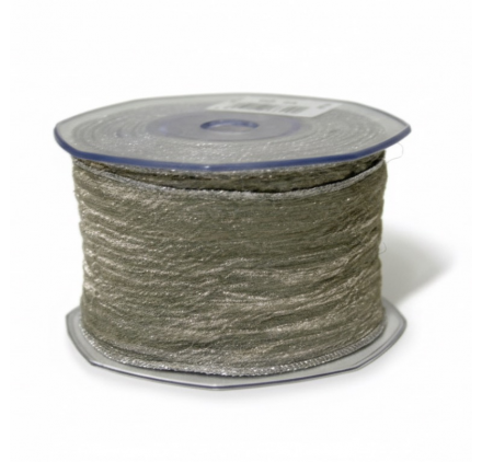 Fita tecido rede cinza 50mm x 10m