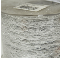 Nastro rete argento con paillettes 62mm x 15m