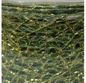 Fita teia verde e ouro 38mm x 29m