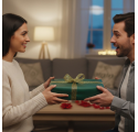 Fita teia verde e ouro