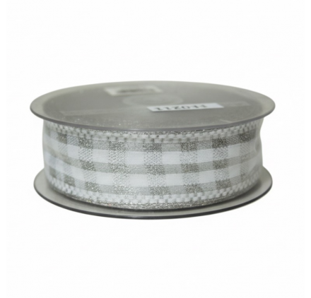 Nastro chanel tessuto argento 40mm x 20m