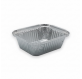 Pack 100 uni. Forma de aluminio retangular 500ml