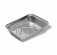 Pack 100 uni. Forma de aluminio retangular 1000ml