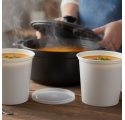 Pack 25 uni. Taça plástica sopa take away para sopa 1000ml