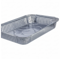 Pack 100 uni. Forma de aluminio retangular 2200ml
