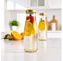 Bottiglia per succo 500ml 50cl con tappo dorato